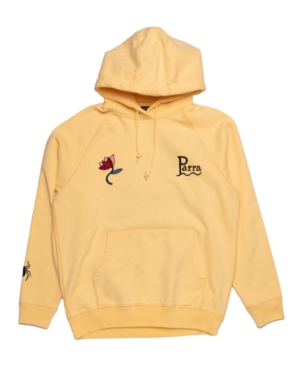 By Parra The Secret Garden Hooded Sweatshirt - Pale Yellow, X-Large